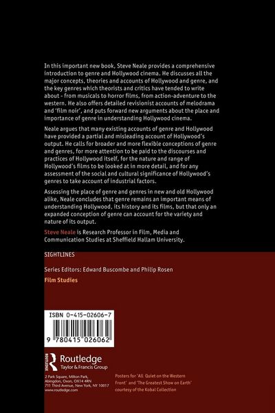 Produktbild: Genre and Hollywood