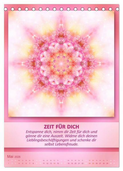 Produktbild: Light Energy Mandalas - Kalender - Vol. 2 (Tischkalender 2026 DIN A5 hoch), CALVENDO Monatskalender