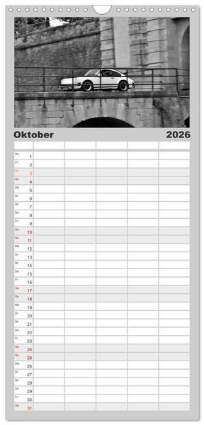 Produktbild: Familienplaner 2026 - Porsche 911 SC mit 5 Spalten (Wandkalender, 21 x 45 cm) CALVENDO