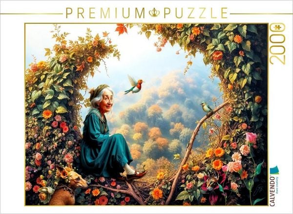 CALVENDO Puzzle Das Fenster zum Herbst | 2000 Teile Lege-Größe 90x67cm Foto-Puzzle für glückliche Stunden