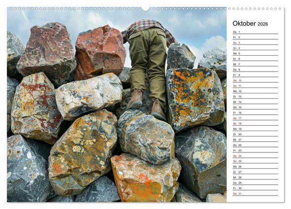 Produktbild: Der Geocaching Found it Kalender (hochwertiger Premium Wandkalender 2026 DIN A2 quer), Kunstdruck in Hochglanz