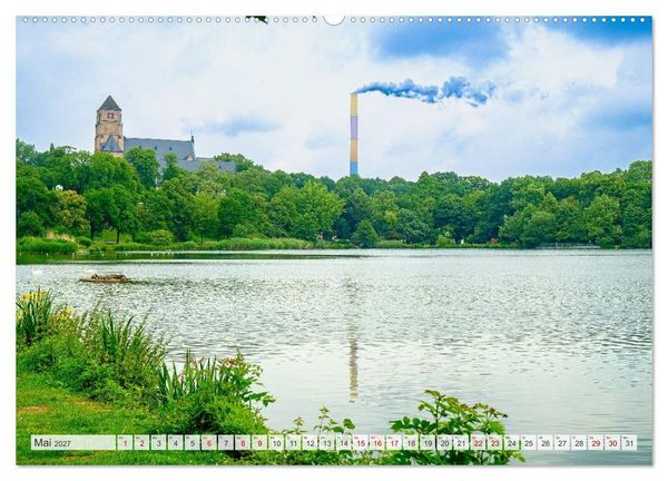 Produktbild: Ein Blick auf Chemnitz in Farbe (Wandkalender 2027 DIN A2 quer), CALVENDO Monatskalender