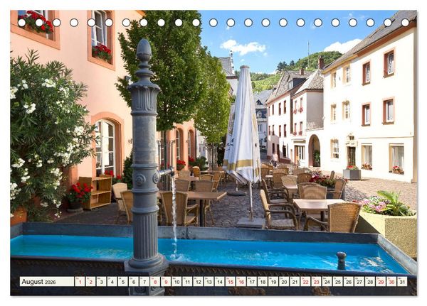 Produktbild: Idyllisches Saarburg (Tischkalender 2026 DIN A5 quer), CALVENDO Monatskalender