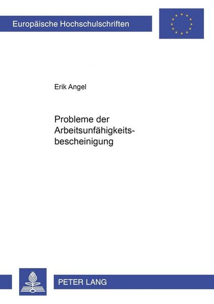 Produktbild: Probleme der Arbeitsunf&auml;higkeitsbescheinung