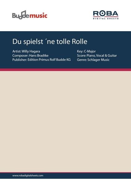 Produktbild: Du spielst &acute;ne tolle Rolle