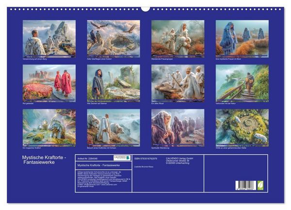 Produktbild: Mystische Kraftorte - Fantasiewerke (Wandkalender 2027 DIN A2 quer), CALVENDO Monatskalender