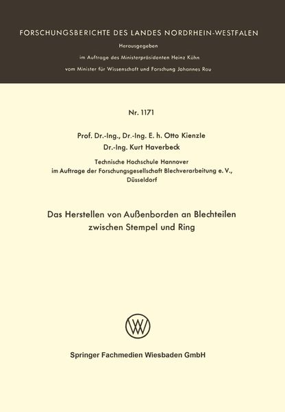 Produktbild: Das Herstellen von Au&szlig;enborden an Blechteilen zwischen Stempel und Ring