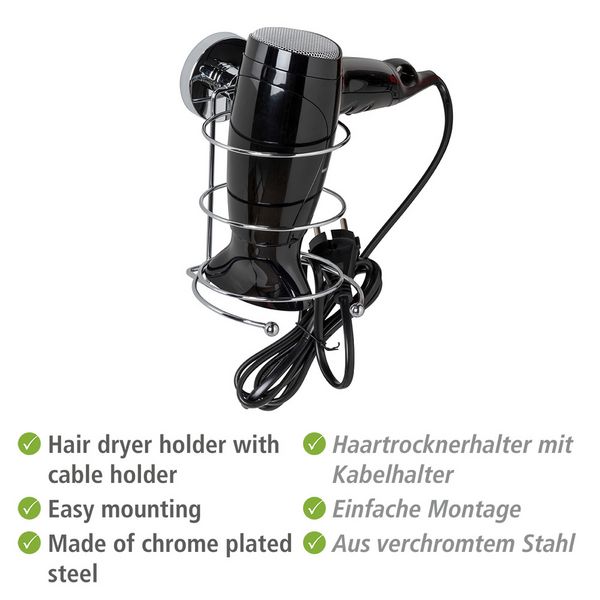 Produktbild: Vacuum-Loc&reg; Haartrocknerhalter Mod. Milazzo, Befestigen ohne bohren