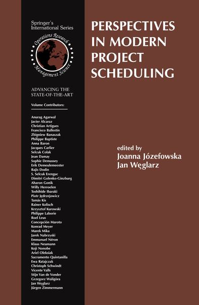 Produktbild: Perspectives in Modern Project Scheduling