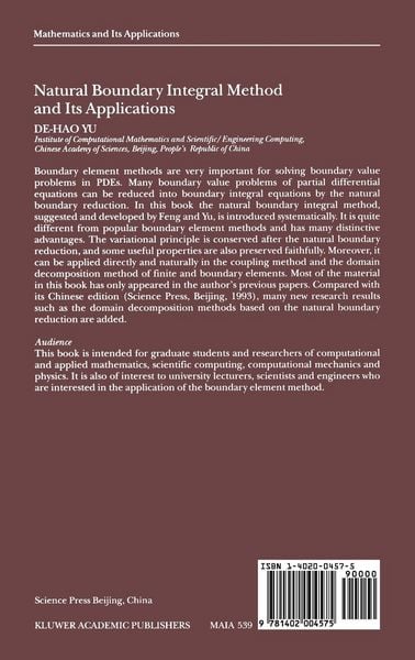 Produktbild: Natural Boundary Integral Method and Its Applications