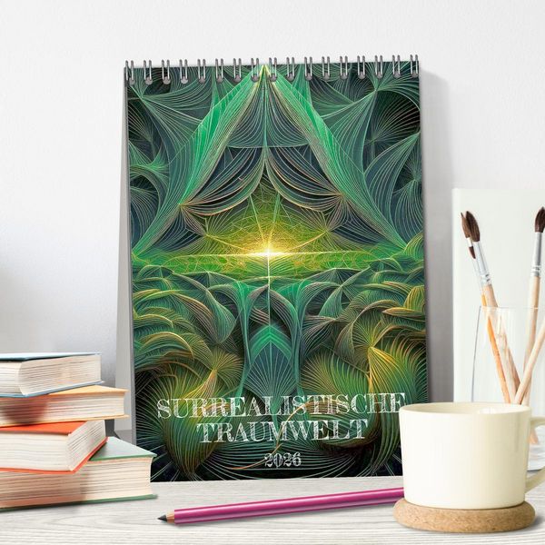 Produktbild: Surrealistische Traumwelt (Tischkalender 2026 DIN A5 hoch), CALVENDO Monatskalender