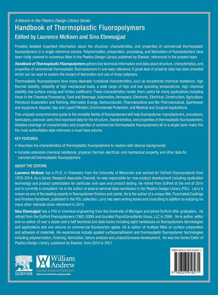 Produktbild: Handbook of Thermoplastic Fluoropolymers