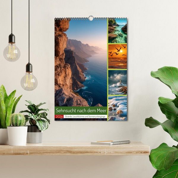 Produktbild: Sehnsucht nach dem Meer (Wandkalender 2026 DIN A3 hoch), CALVENDO Monatskalender