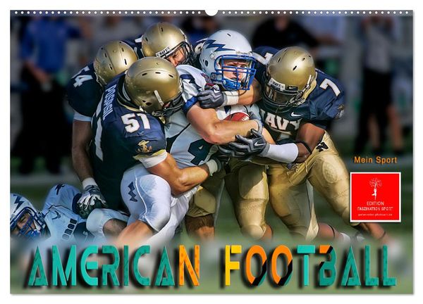 American Football - mein Sport (Wandkalender 2025 DIN A2 quer), CALVENDO Monatskalender