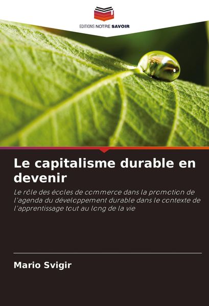 Produktbild: Le capitalisme durable en devenir