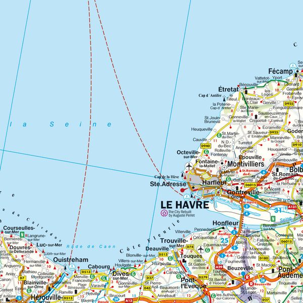 Frankreich Nord / France Nord 1 : 500 000. Autokarte, Straßenkarte