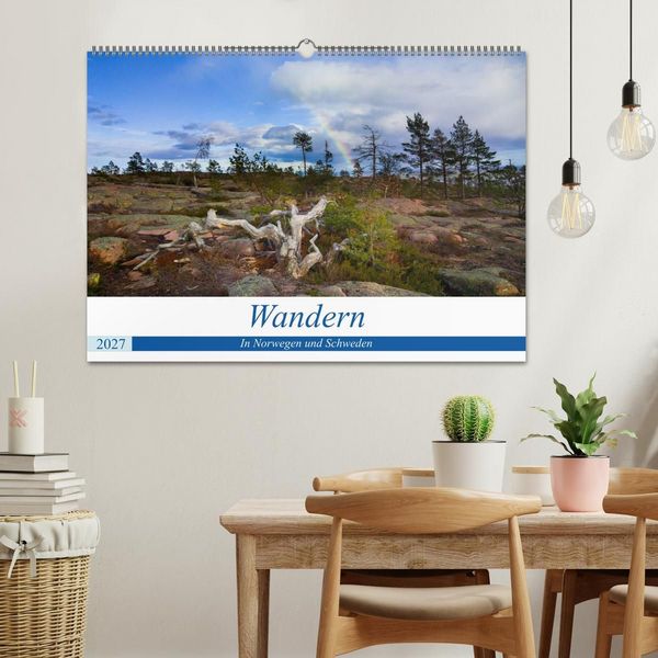 Produktbild: Wandern - In Norwegen und Schweden (Wandkalender 2027 DIN A2 quer), CALVENDO Monatskalender