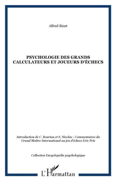 Produktbild: Psychologie des grands calculateurs et j