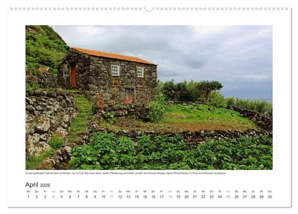 Produktbild: Azoren-Insel Sao Jorge &ndash; traumhafte Fajas auf dem gr&uuml;nsten Eiland Portugals (hochwertiger Premium Wandkalender 2026 DIN A2 quer), Kunstdruck in Hochglanz