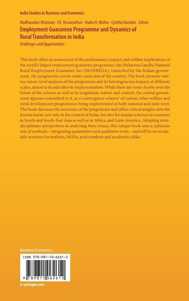 Produktbild: Employment Guarantee Programme and Dynamics of Rural Transformation in India