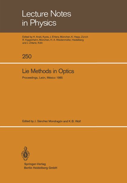 Produktbild: Lie Methods in Optics