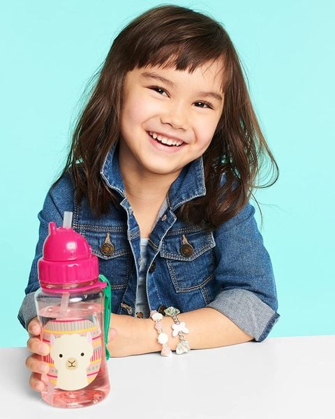 Produktbild: Mit unserer tollen Trinkflasche mit Strohhalm und praktischem Klappverschluss haben kleine H&auml;nde mehr Sicherheit als mit einem normalen Trinkbecher. Der &Uuml;bergang zu einem &bdquo;Becher f&uuml;r gro&szlig;e Kinder ist dann nur noch ein Kinderspiel. Das farbenfrohe De