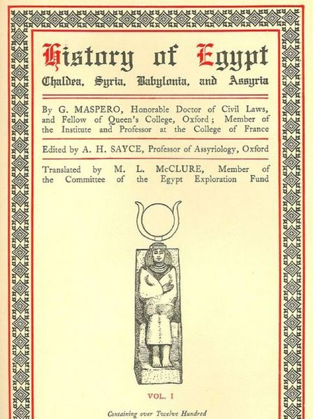 Produktbild: History of Egypt, Chaldea, Syria, Babylonia, and Assyria, Vol. 1