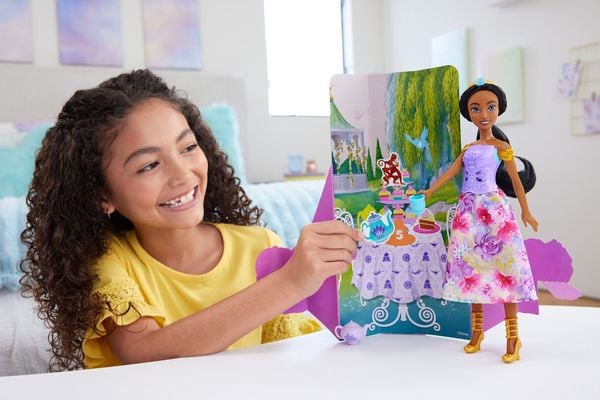 Produktbild: Disney Princess Spin & Reveal Jasmin-Modepuppe und Accessoires mit 11 Überraschungen