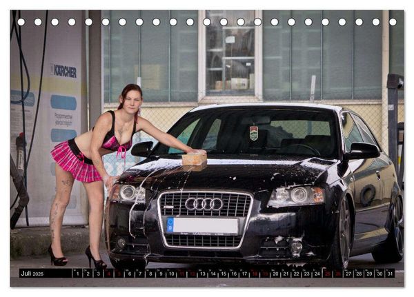 Produktbild: Hei&szlig;e Frauen und schnelle Autos (Tischkalender 2026 DIN A5 quer), CALVENDO Monatskalender