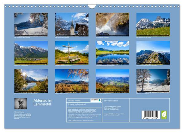 Produktbild: Abtenau im Lammertal (Wandkalender 2026 DIN A3 quer), CALVENDO Monatskalender