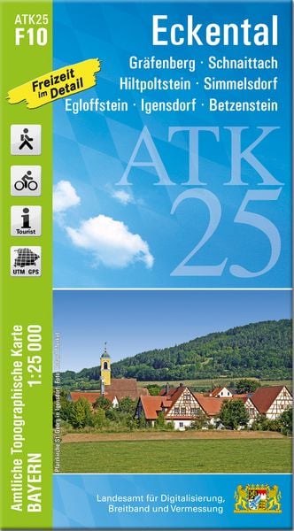 ATK25-F10 Eckental (Amtliche Topographische Karte 1:25000), Sonstige von , Landesamt für Digitalisierung, Breitband und Vermessung, Bayern,