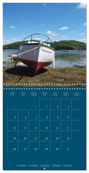 Produktbild: En attendant la mar&eacute;e... (Calendrier mural carr&eacute; 2026 30x30 cm) Calendrier double avec une page pour vos prises de notes
