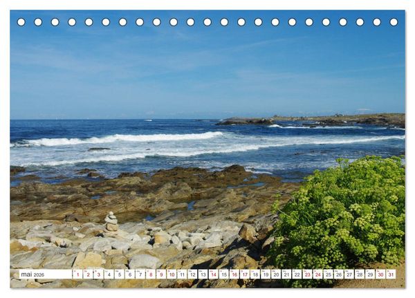Produktbild: Quiberon C&ocirc;t&eacute; sauvage (Calendrier de bureau 2026 DIN A5 vertical), CALVENDO calendrier mensuel