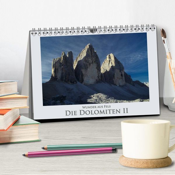 Produktbild: Wunder aus Fels - Die Dolomiten II (Tischkalender 2026 DIN A5 quer), CALVENDO Monatskalender
