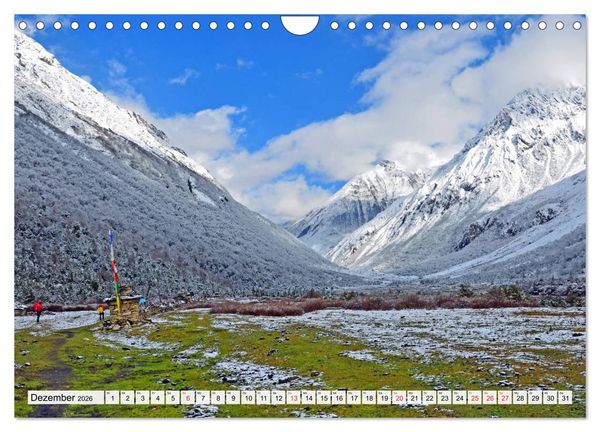 Produktbild: NEPAL, die Umrundung des Manaslu (Wandkalender 2026 DIN A4 quer), CALVENDO Monatskalender