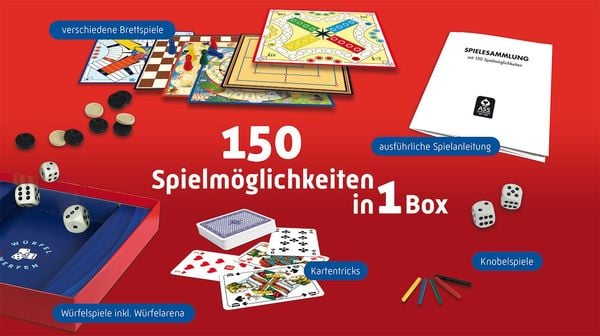 Produktbild: Spielesammlung 150 Spielm&ouml;glichkeiten