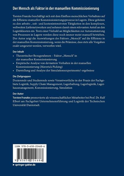 Produktbild: Der Mensch als Faktor in der manuellen Kommissionierung