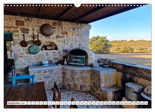 Produktbild: Traditionshaus auf Kos (Wandkalender 2026 DIN A3 quer), CALVENDO Monatskalender