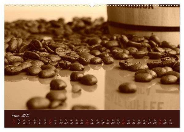 Produktbild: Kaffee Genuss Jahreskalender (hochwertiger Premium Wandkalender 2026 DIN A2 quer), Kunstdruck in Hochglanz