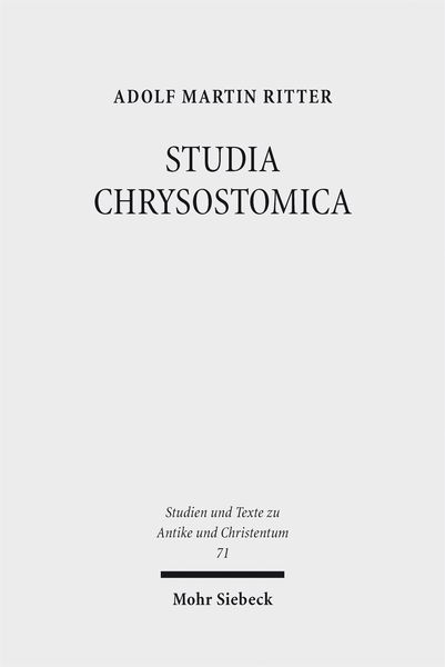 Produktbild: STUDIA CHRYSOSTOMICA