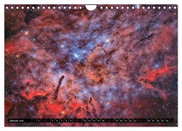 Produktbild: Deepsky XVIII (Wandkalender 2026 DIN A4 quer), CALVENDO Monatskalender