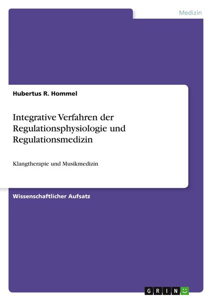 Produktbild: Integrative Verfahren der Regulationsphysiologie und Regulationsmedizin
