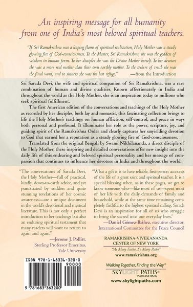 Produktbild: Sri Sarada Devi, The Holy Mother