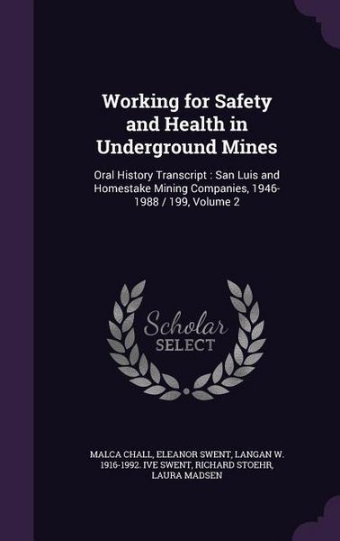 Produktbild: Working for Safety and Health in Underground Mines