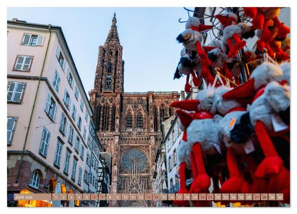 Produktbild: Strasbourg. Europa trifft Elsass: Architektur und Atmosph&auml;re (Wandkalender 2026 DIN A4 quer), CALVENDO Monatskalender