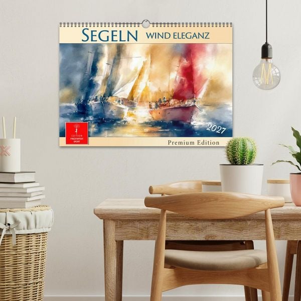 Produktbild: Segeln - Wind Eleganz (Wandkalender 2027 DIN A3 quer), CALVENDO Monatskalender