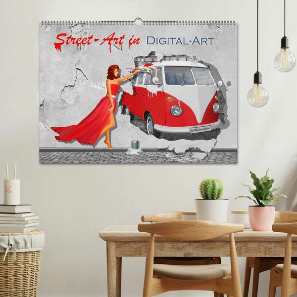 Produktbild: Street-Art in Digital-Art by Mausopardia (Wandkalender 2026 DIN A2 quer), CALVENDO Monatskalender