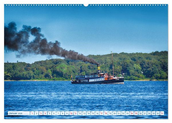 Produktbild: Flensburg Fjord (hochwertiger Premium Wandkalender 2026 DIN A2 quer), Kunstdruck in Hochglanz