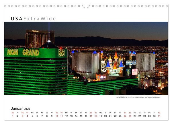 Produktbild: Impressionen aus LAS VEGAS (Wandkalender 2026 DIN A3 quer), CALVENDO Monatskalender