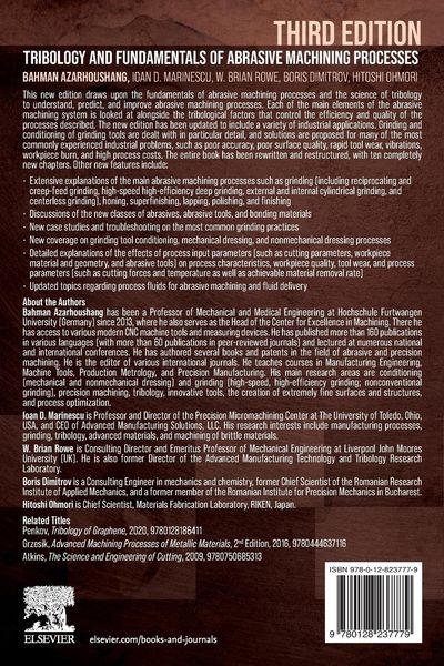 Produktbild: Tribology and Fundamentals of Abrasive Machining Processes
